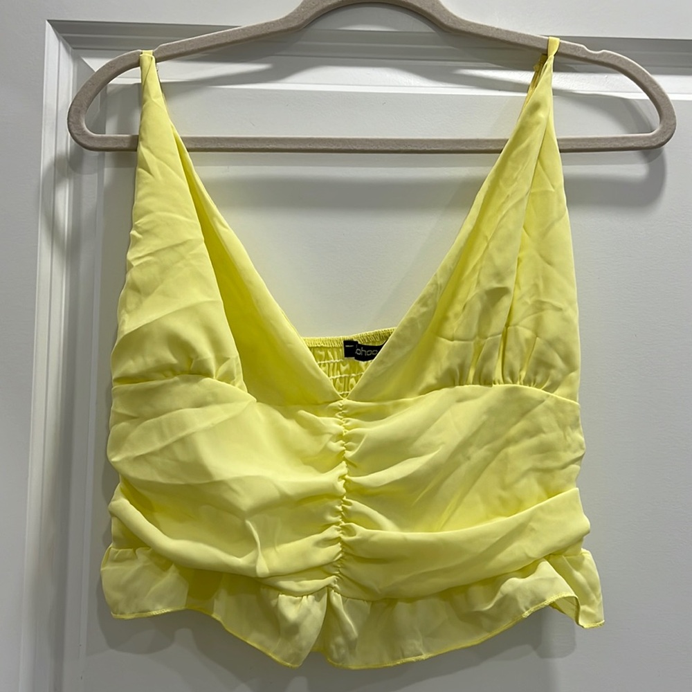 Chiffon Ruffle Cami Top